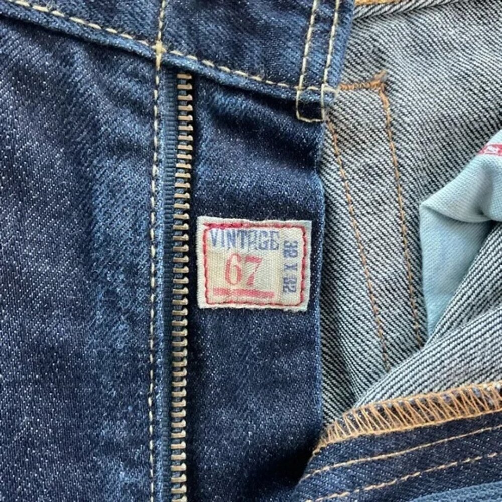 32x32 Polo Ralph Lauren Vintage 67 Denim Jeans Size Men’s Blue Straight Leg - Picture 5 of 11